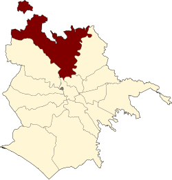 Roma Municipio XV locator map